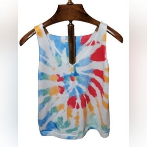 Andree By Unit Tie Dye Knit Sweater Tank Size Large